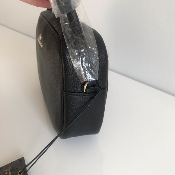 Celine Dion Black Pebble Leather Shoulder Crossbody Bag- Gold hardware - Picture 12 of 16